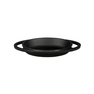 Lava Döküm Oval Sahan Döküm Demir Yekpare Çift Kulplu Ölçü 15x10cm